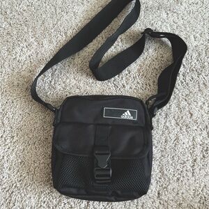 Adidas Black Crossbody Sling Casual Bag Nylon